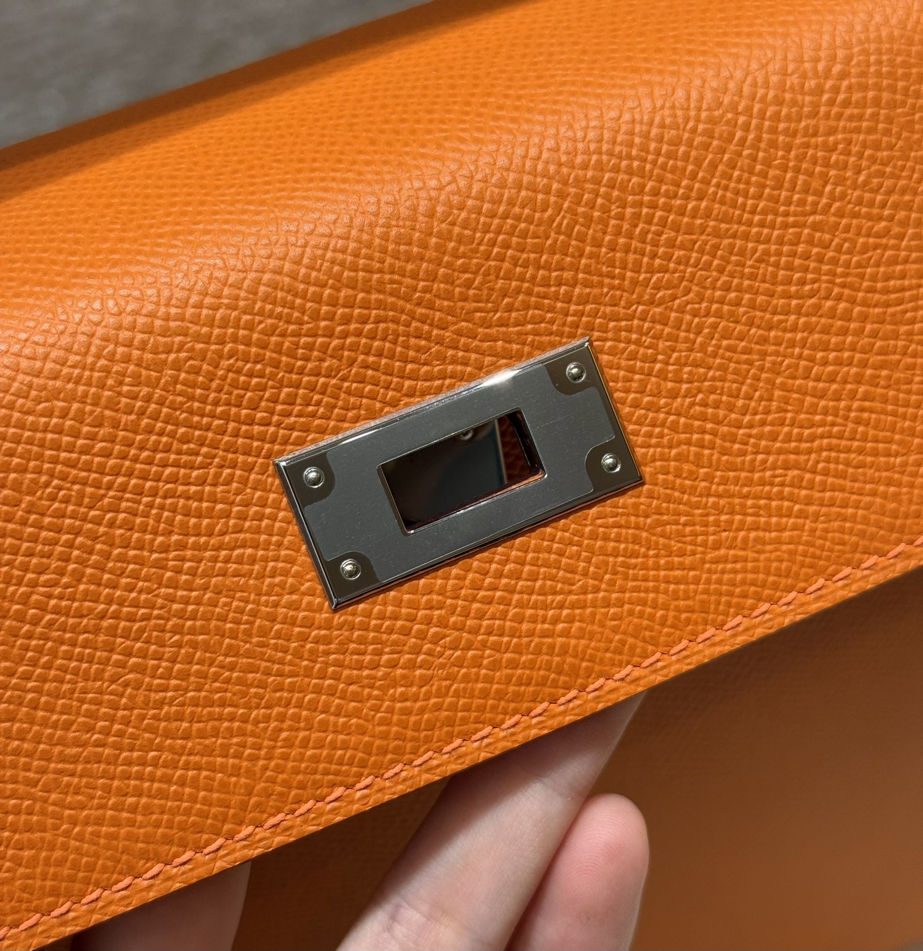 Hermès  Kelly 28 Orange  Eposm