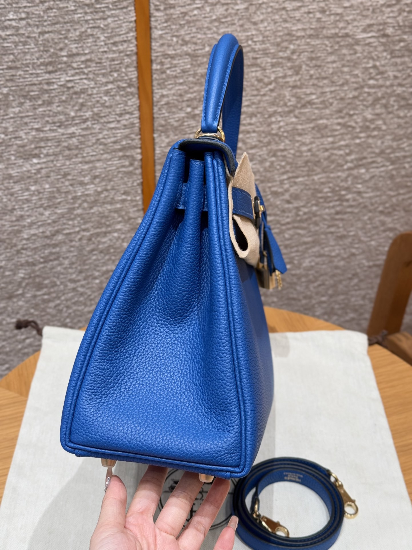 Hermès  Kelly 25 Blue France Togo