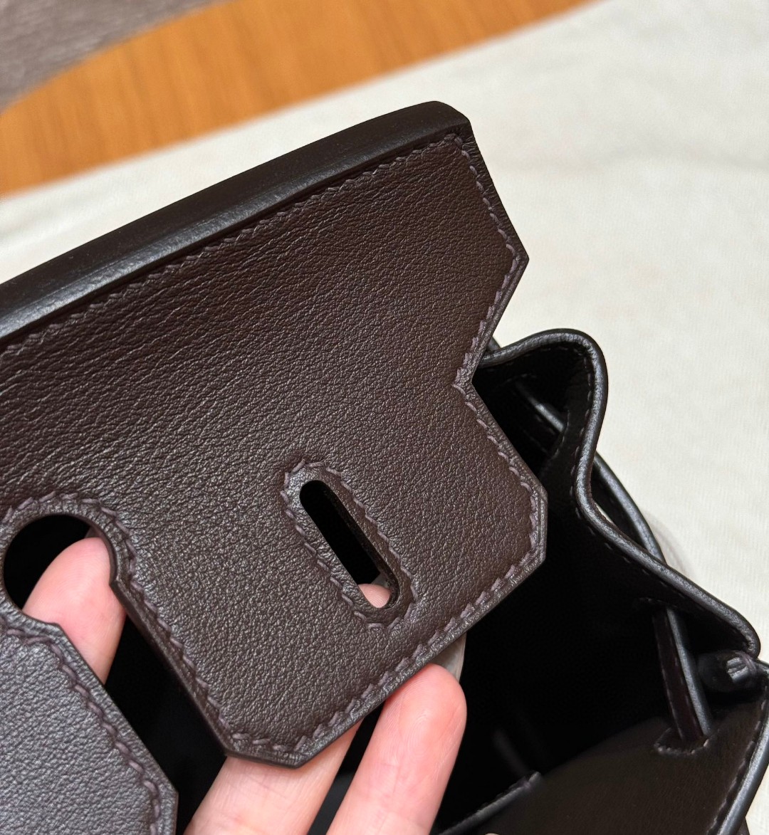 Hermès Birkin 25  chocolate swift