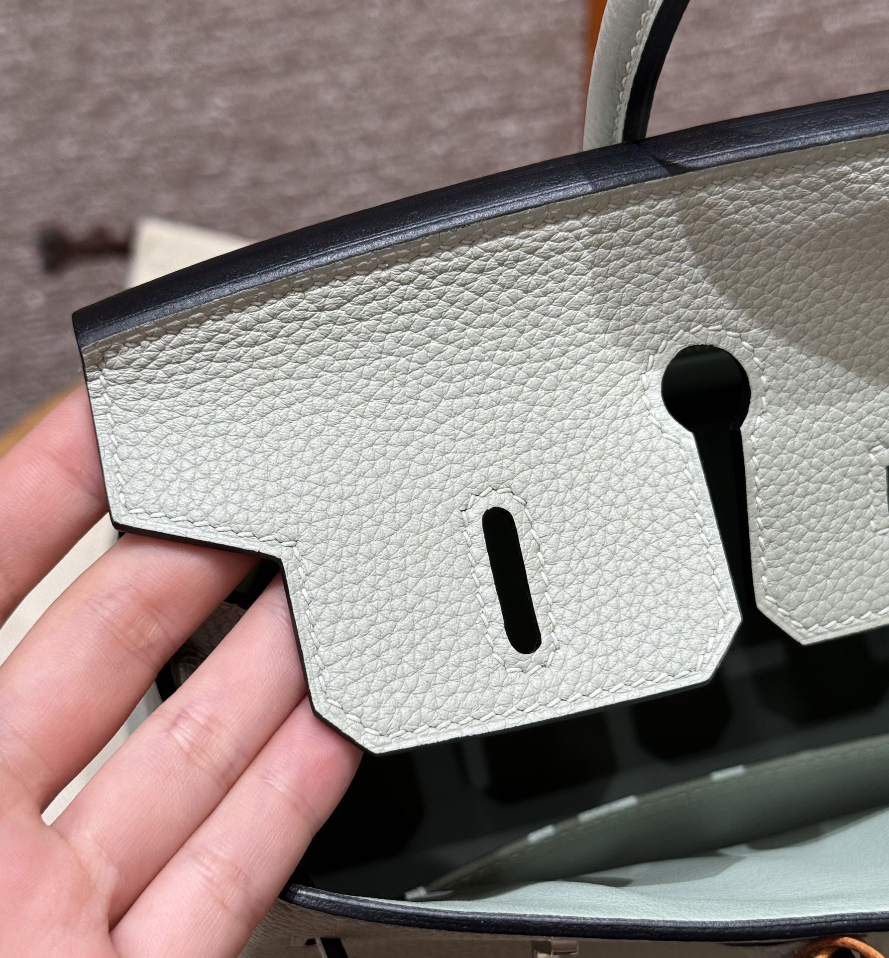 Hermès Birkin 25 Girs neve  togo