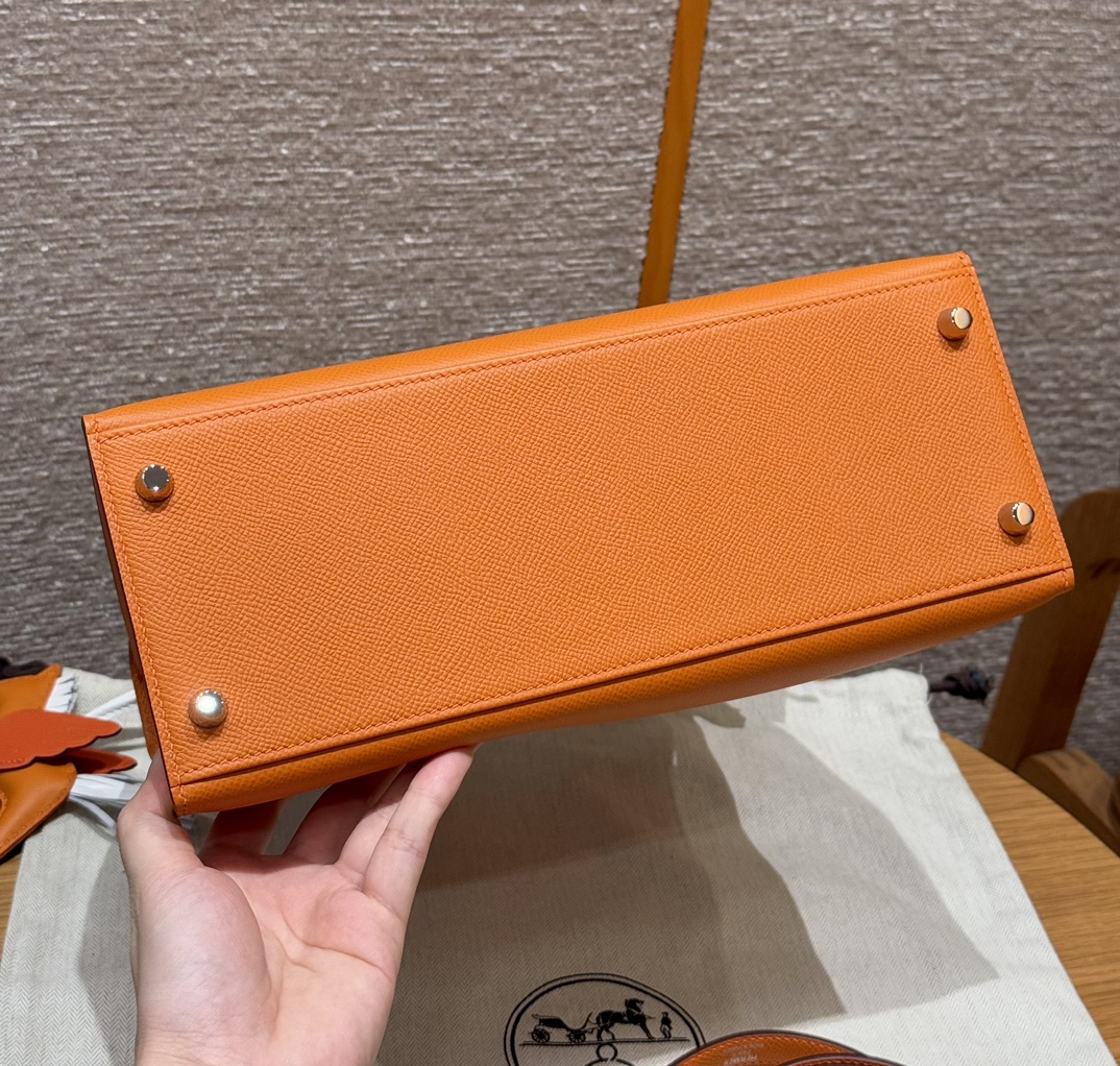 Hermès  Kelly 28 Orange  Eposm