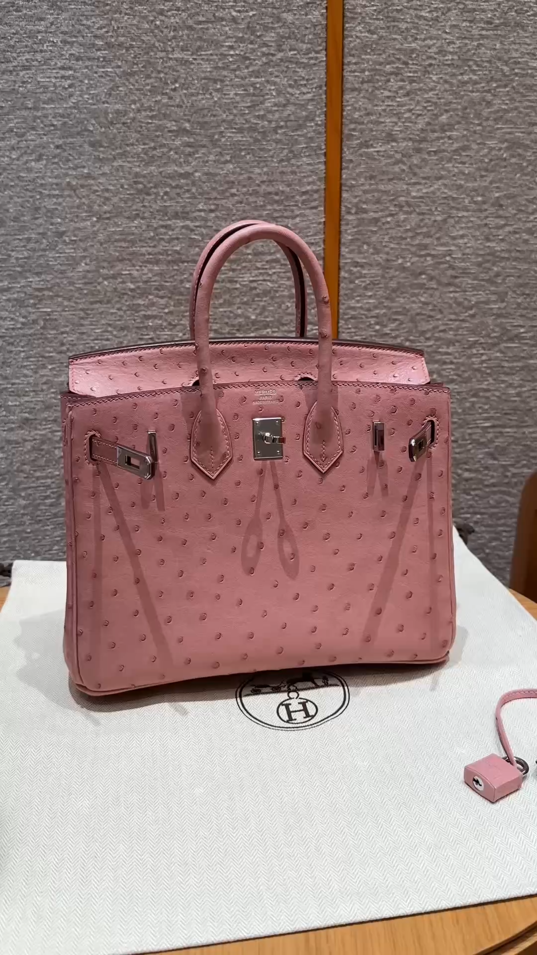 Hermès Birkin 25 Terre Cuite KK ostrich imported