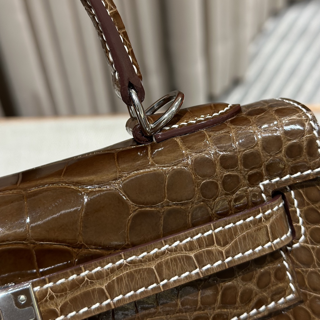 Hermès  Kelly 25 Ficelli  Alligator