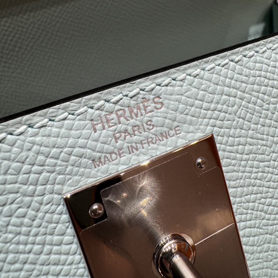 Hermès  Kelly 28 Blue zephyr eposm