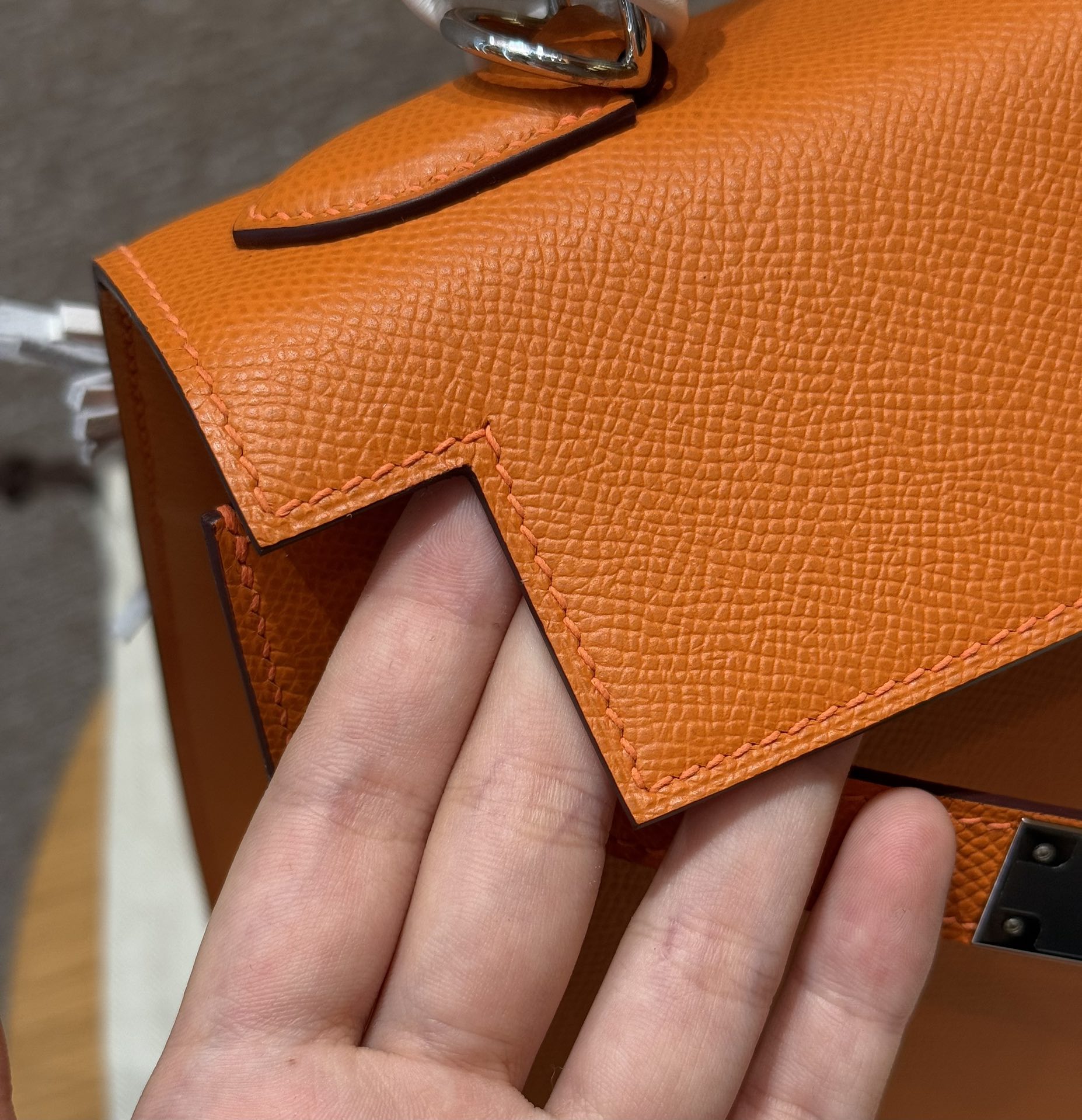 Hermès  Kelly 28 Orange  Eposm