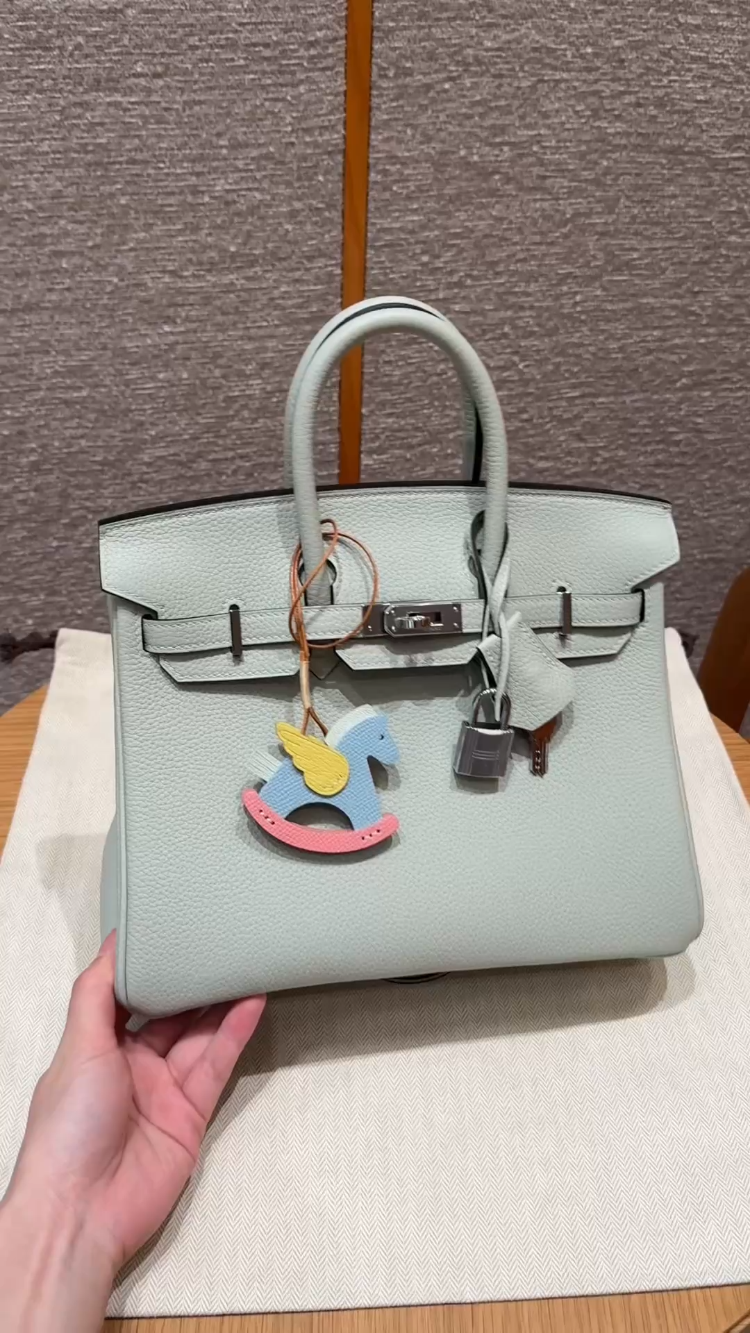 Hermès Birkin 25 Girs neve  togo