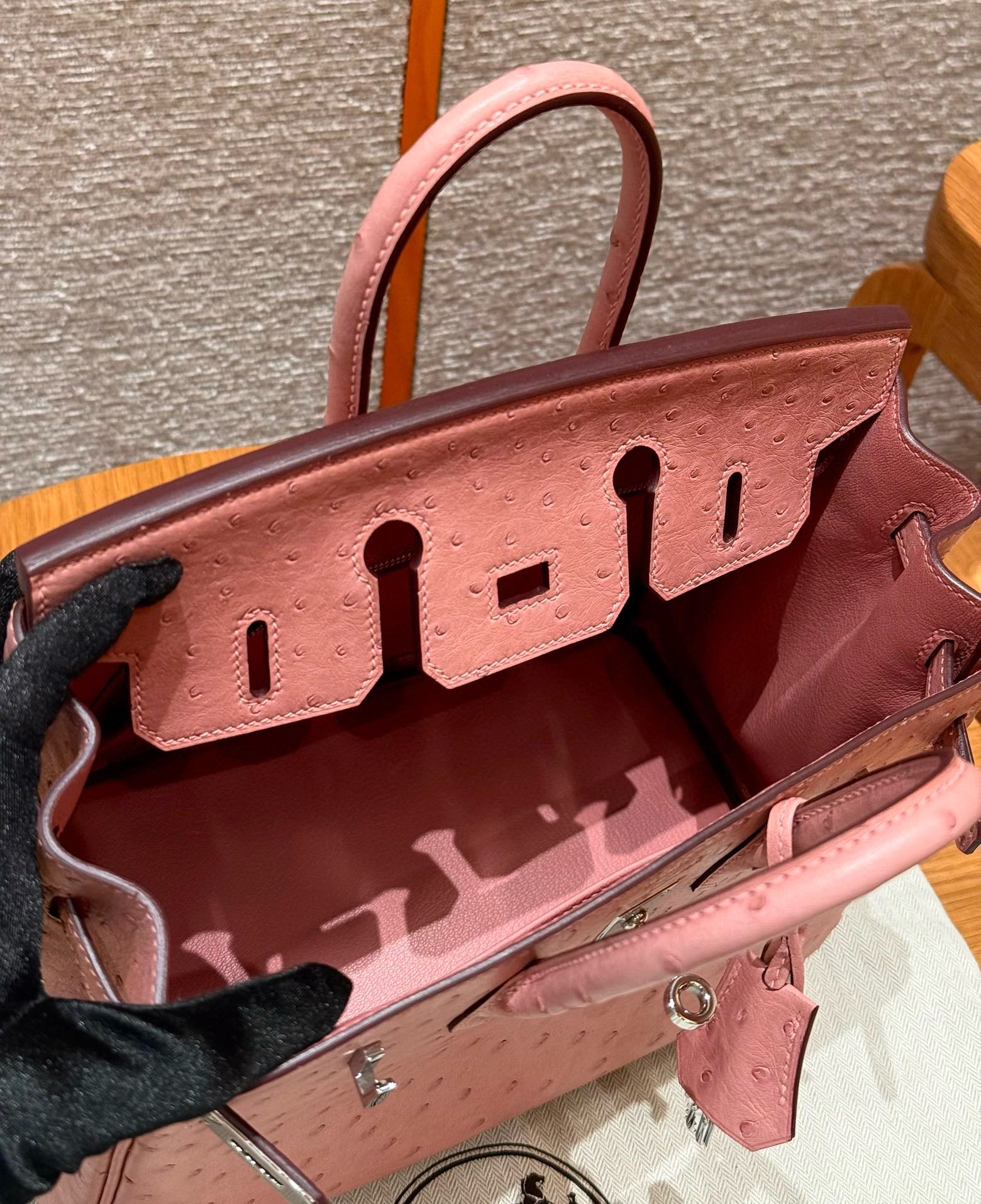 Hermès Birkin 25 Terre Cuite KK ostrich imported
