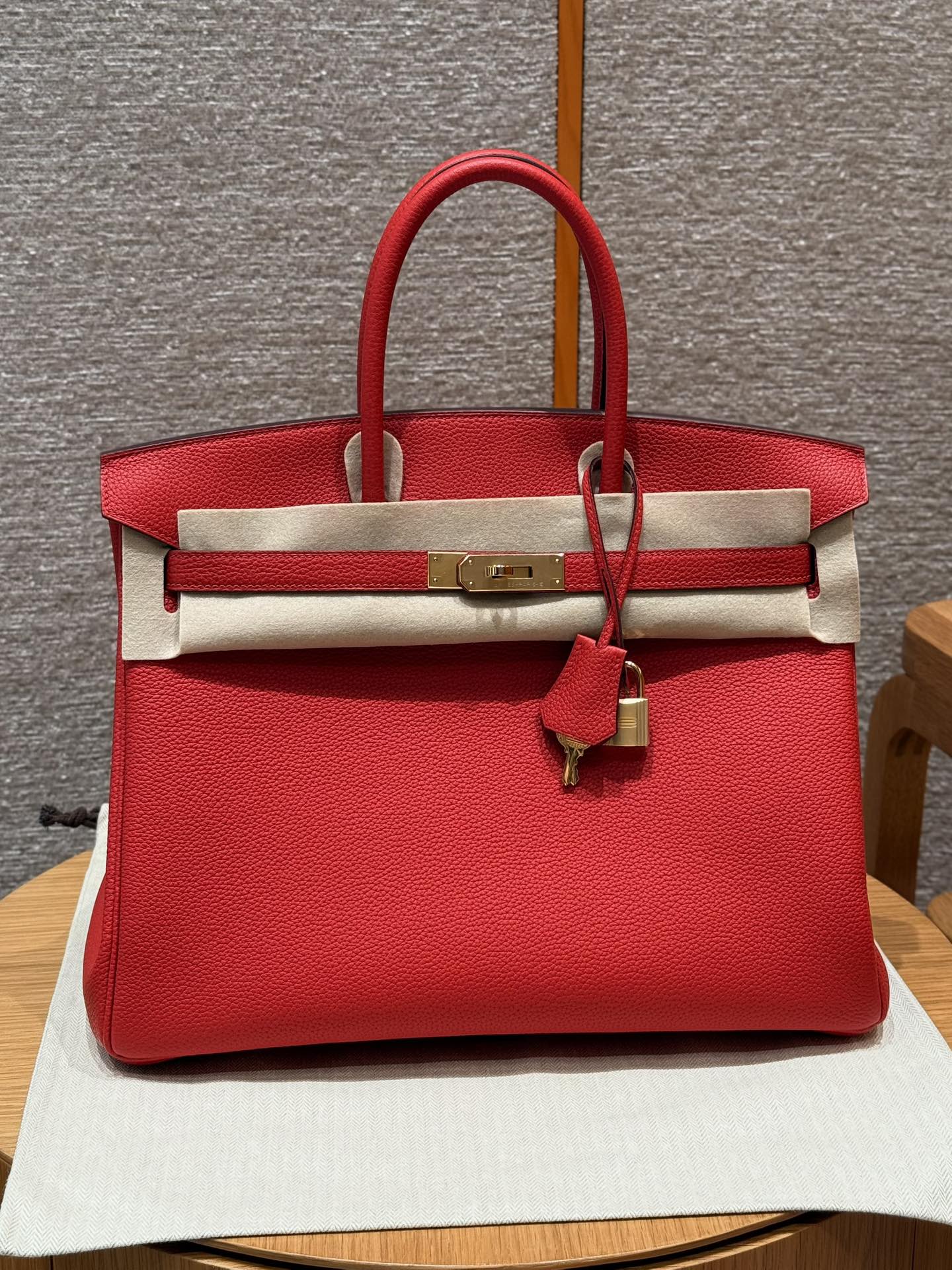 Hermès Birkin 35 Rouge casaque togo