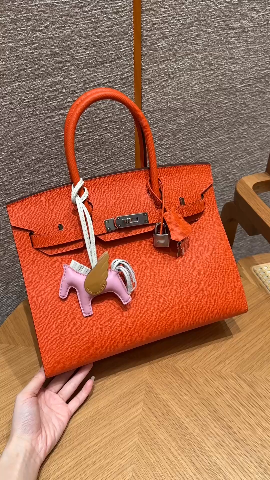 Hermès Birkin 30  orange poppy Epsom