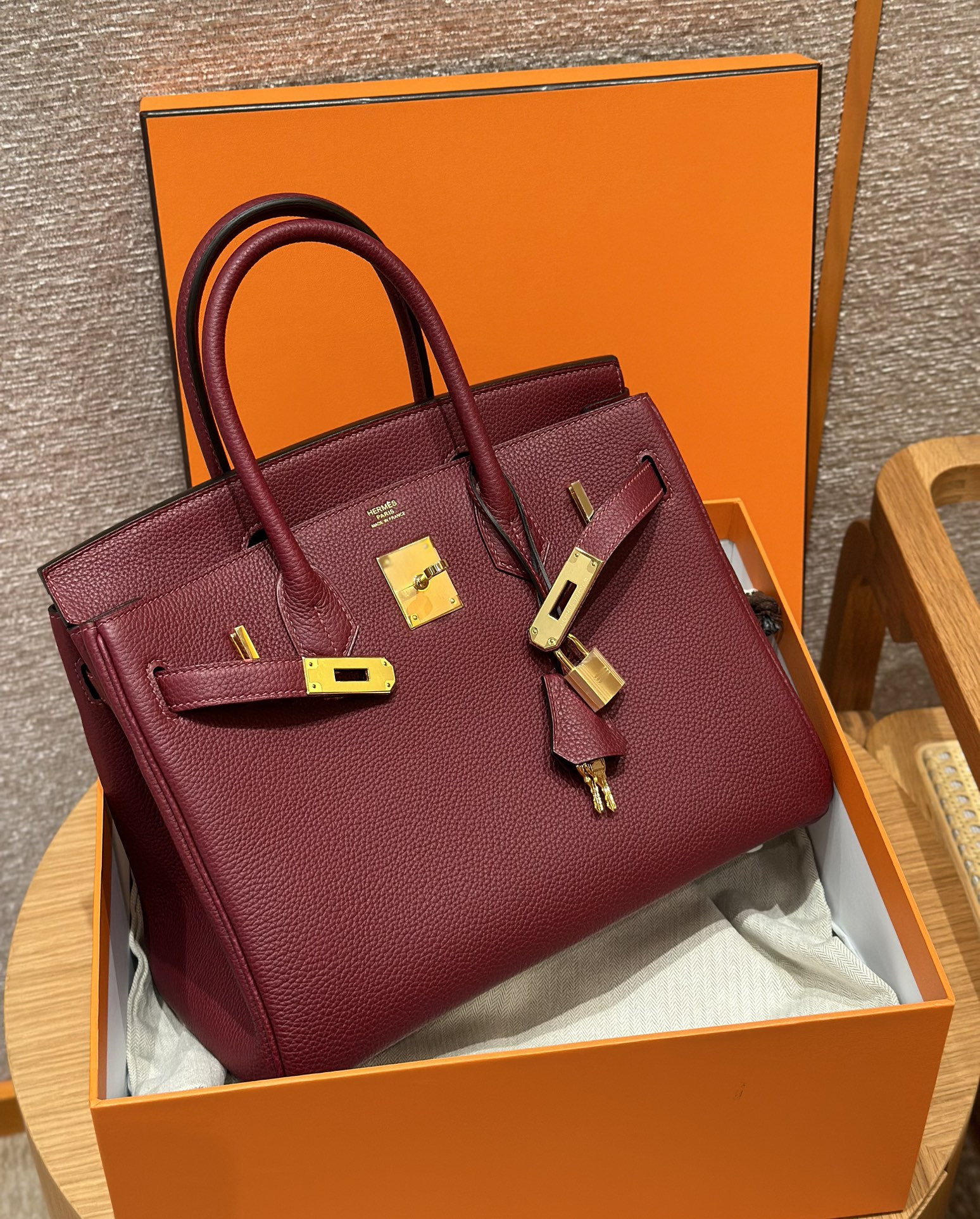 Hermès Birkin 30 Rouge H Togo