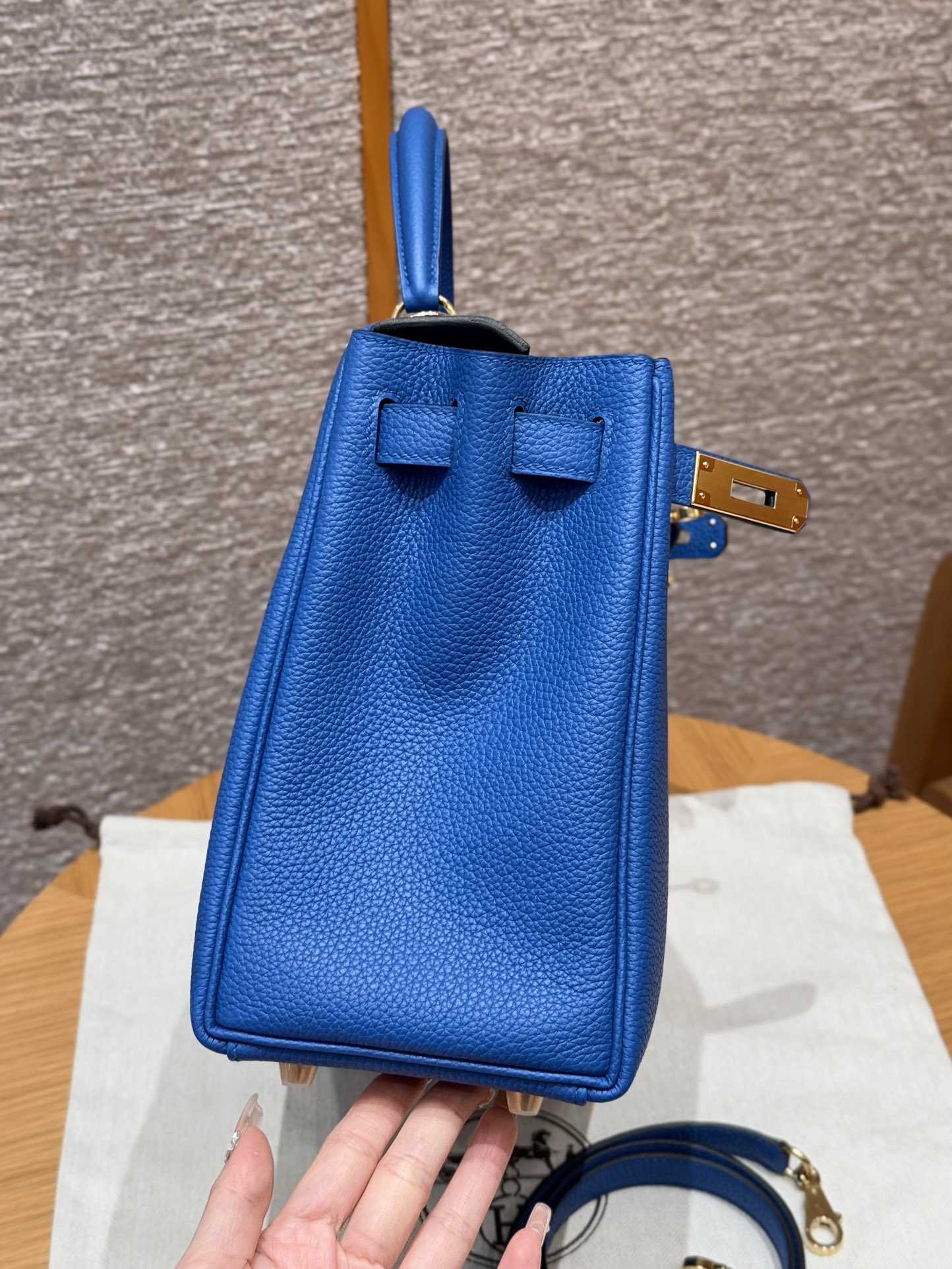 Hermès  Kelly 25 Blue France Togo