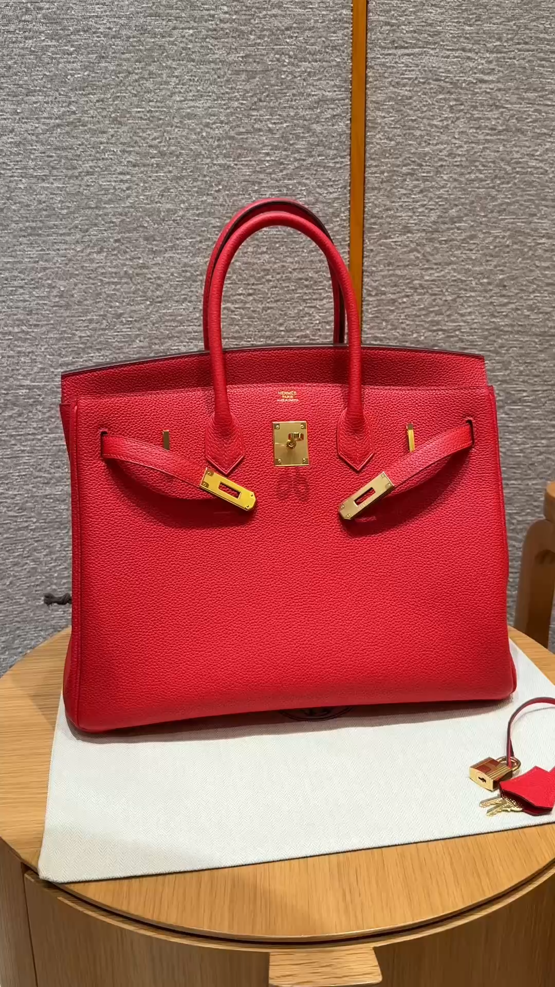 Hermès Birkin 35 Rouge casaque togo