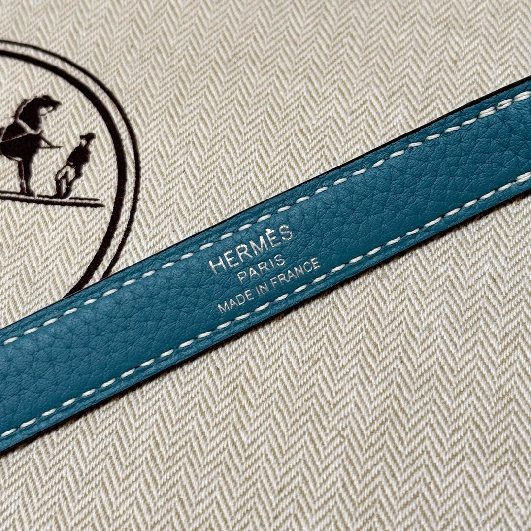 Hermès  Kelly 25 Blue Jean Togo