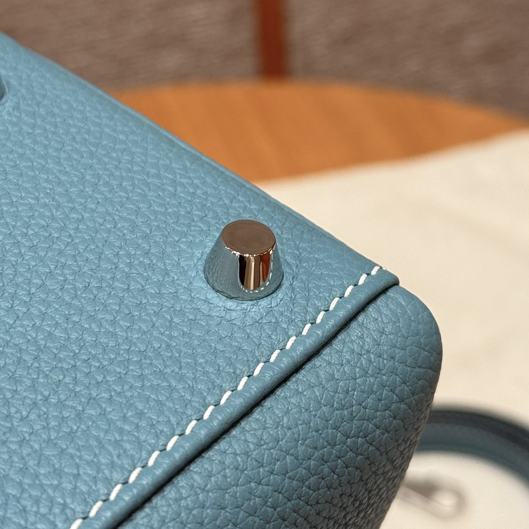 Hermès  Kelly 25 Blue Jean Togo