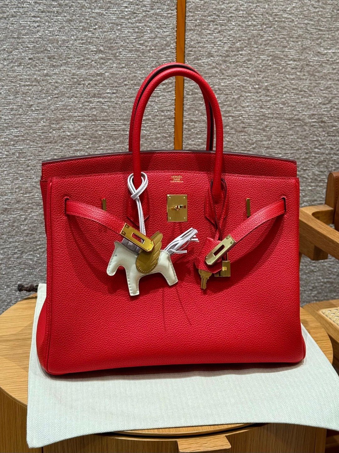 Hermès Birkin 35 Rouge casaque togo