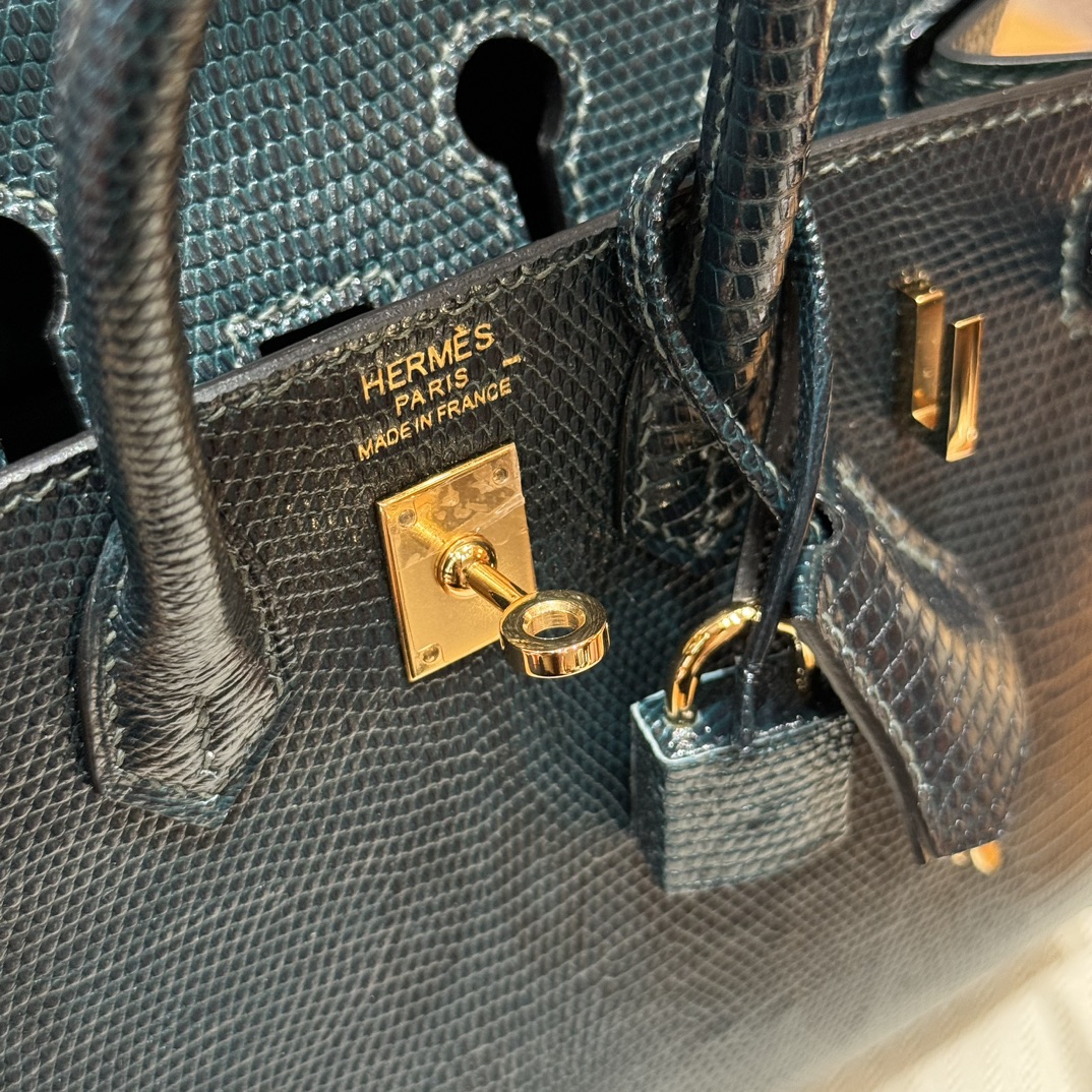 Hermès Birkin 20  Vert cypres Lizard imported