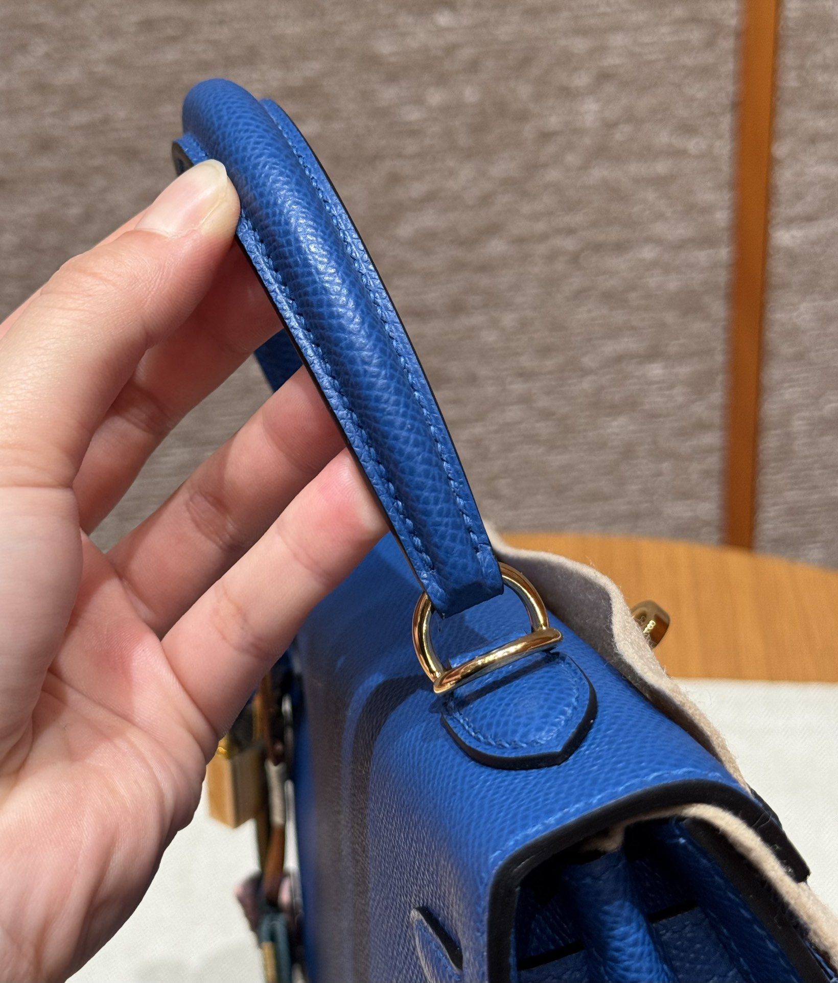 Hermès  Kelly 25 bule France eposm