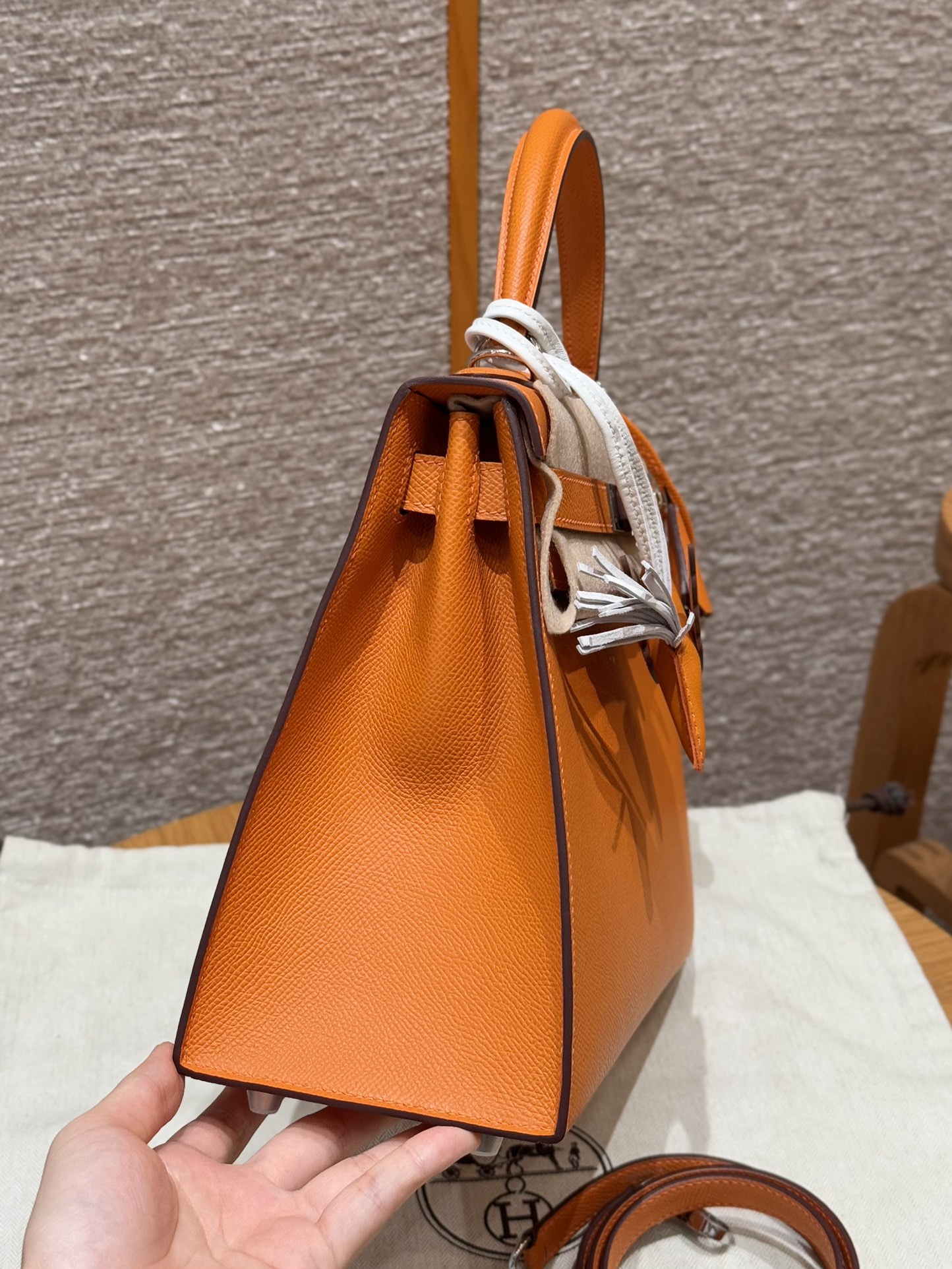 Hermès  Kelly 28 Orange  Eposm