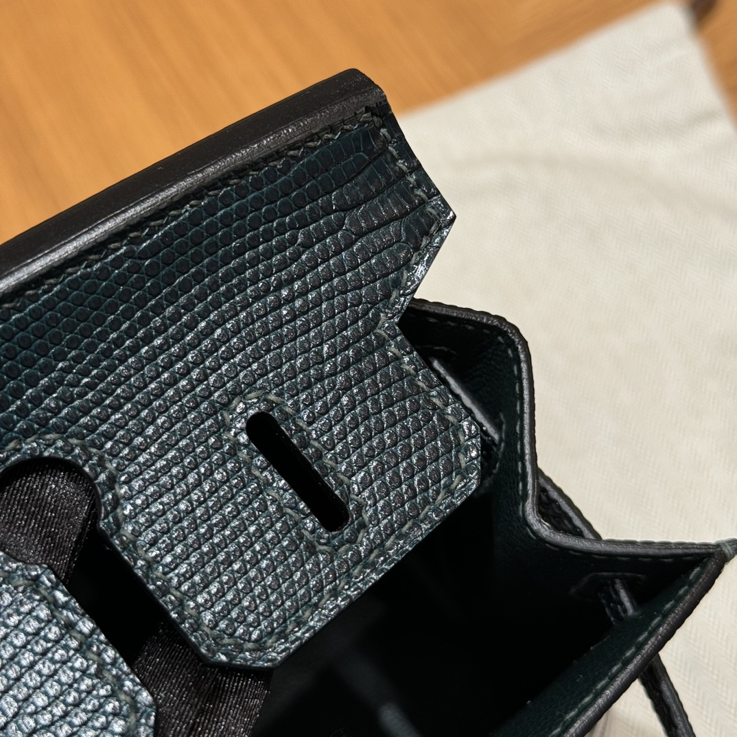 Hermès Birkin 20  Vert cypres Lizard imported