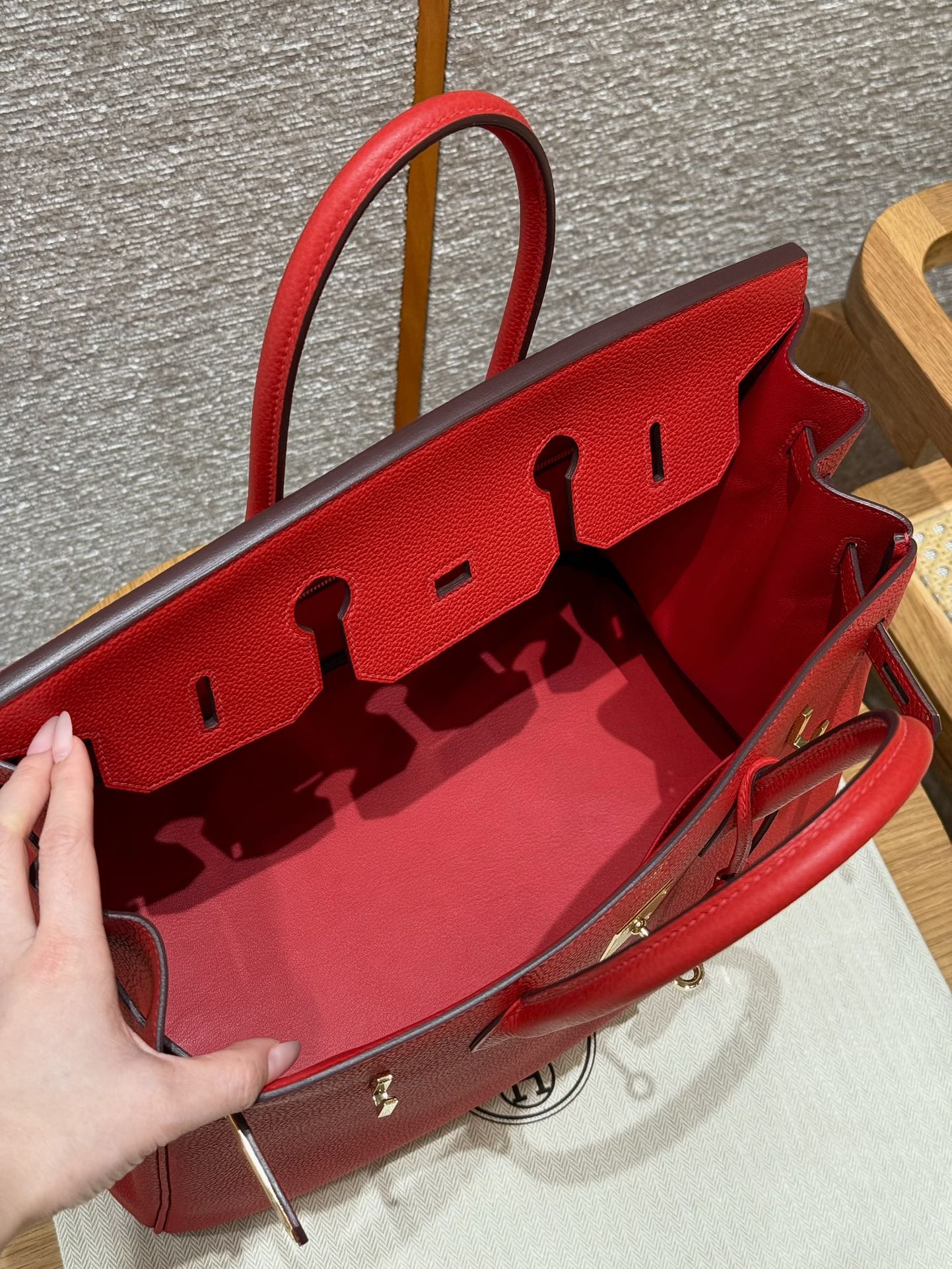 Hermès Birkin 35 Rouge casaque togo