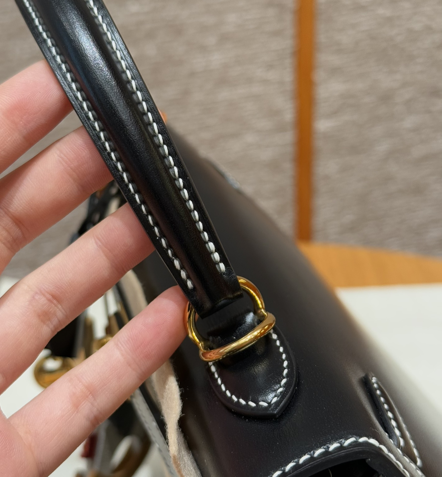 Hermès  Kelly 25 Noir Box