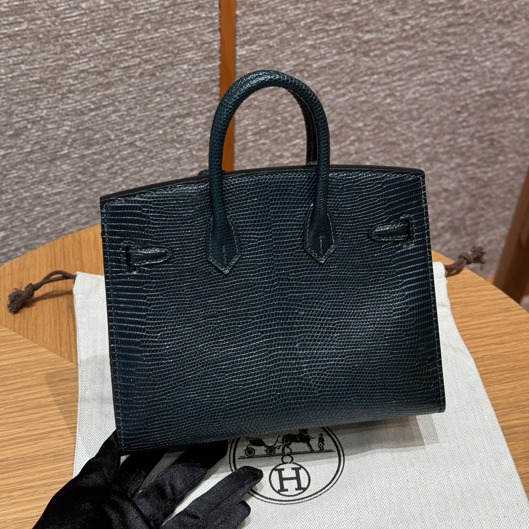 Hermès Birkin 20  Vert cypres Lizard imported
