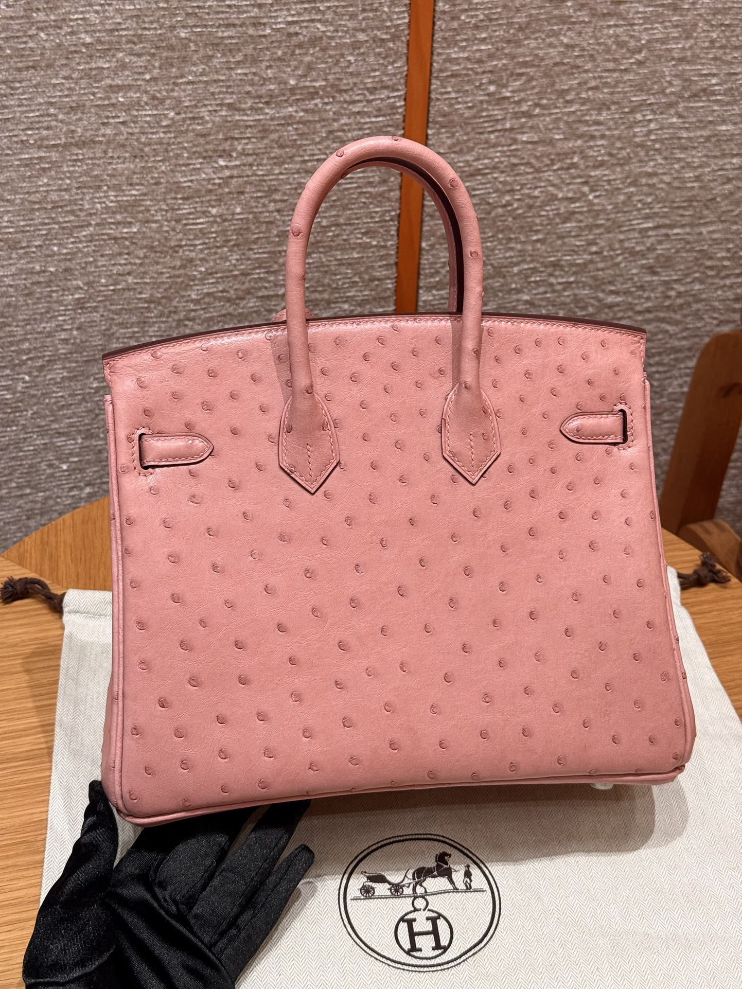 Hermès Birkin 25 Terre Cuite KK ostrich imported