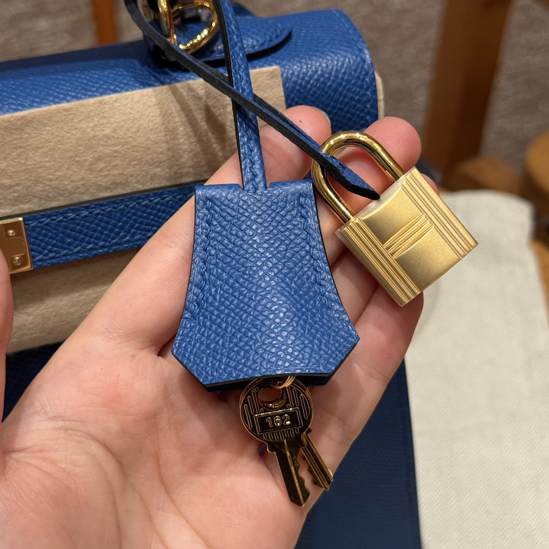 Hermès  Kelly 25 bule France eposm