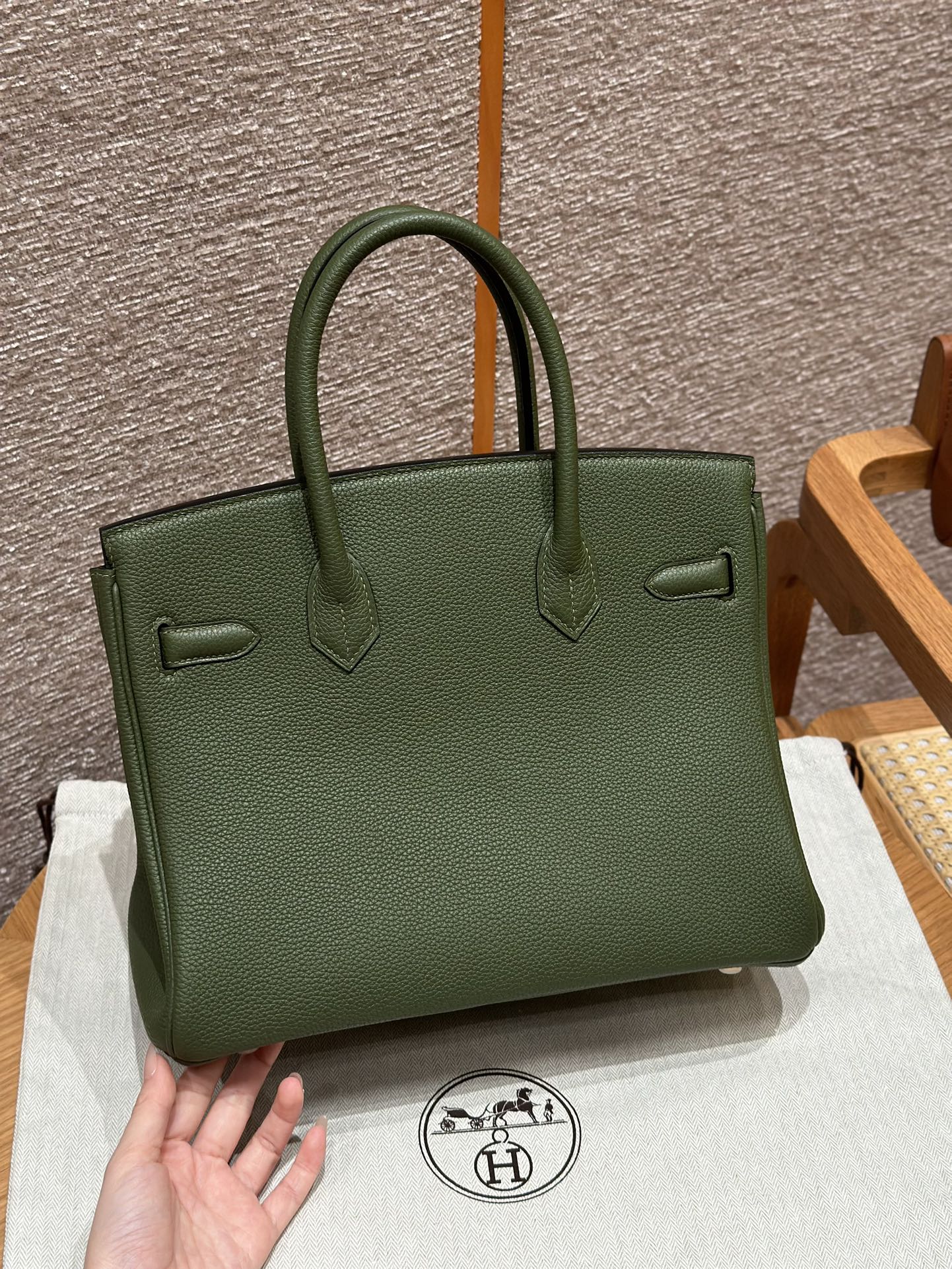 Hermès Birkin 30 olive Green Togo