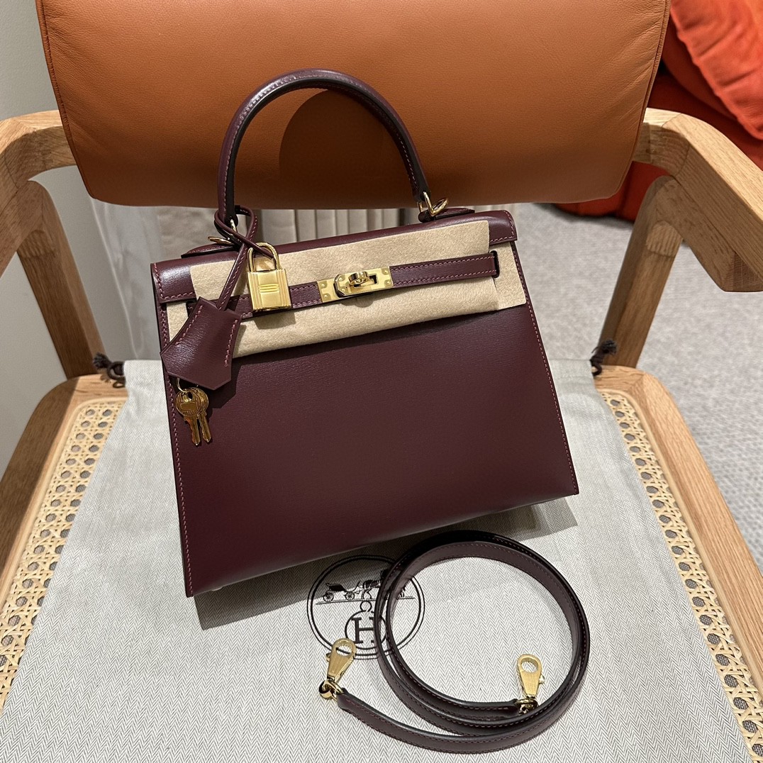 Hermès  Kelly 25 Rouge H Box