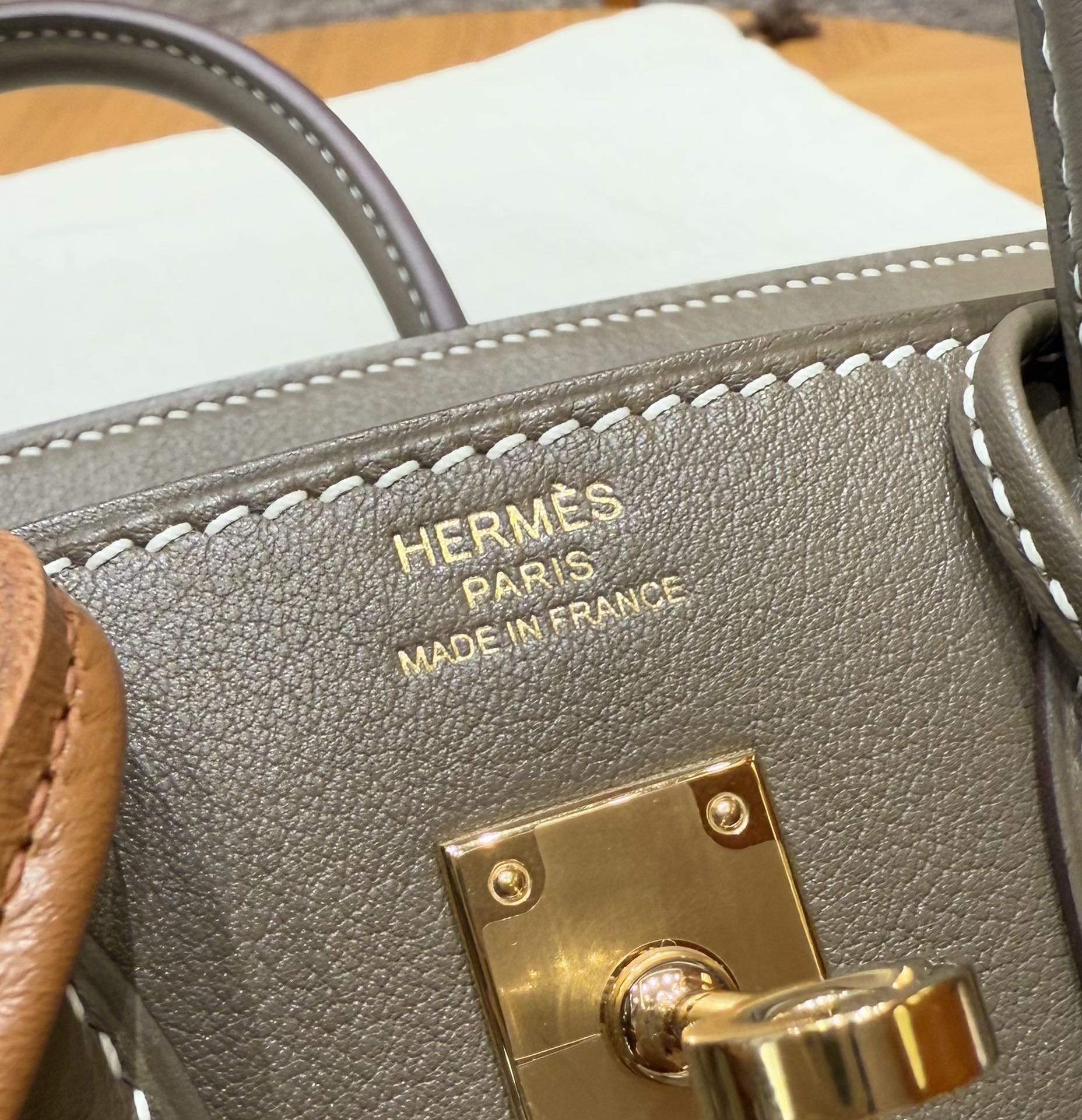 Hermès Birkin 25  Etoupe Swift