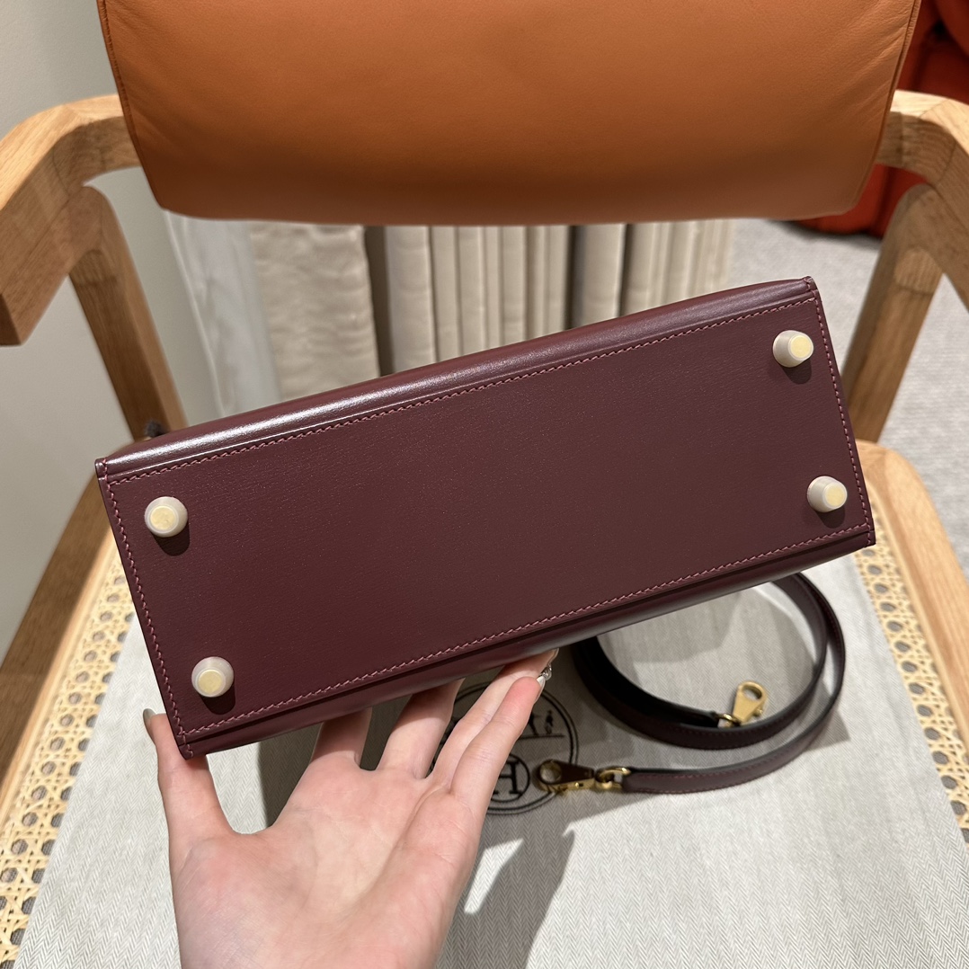 Hermès  Kelly 25 Rouge H Box
