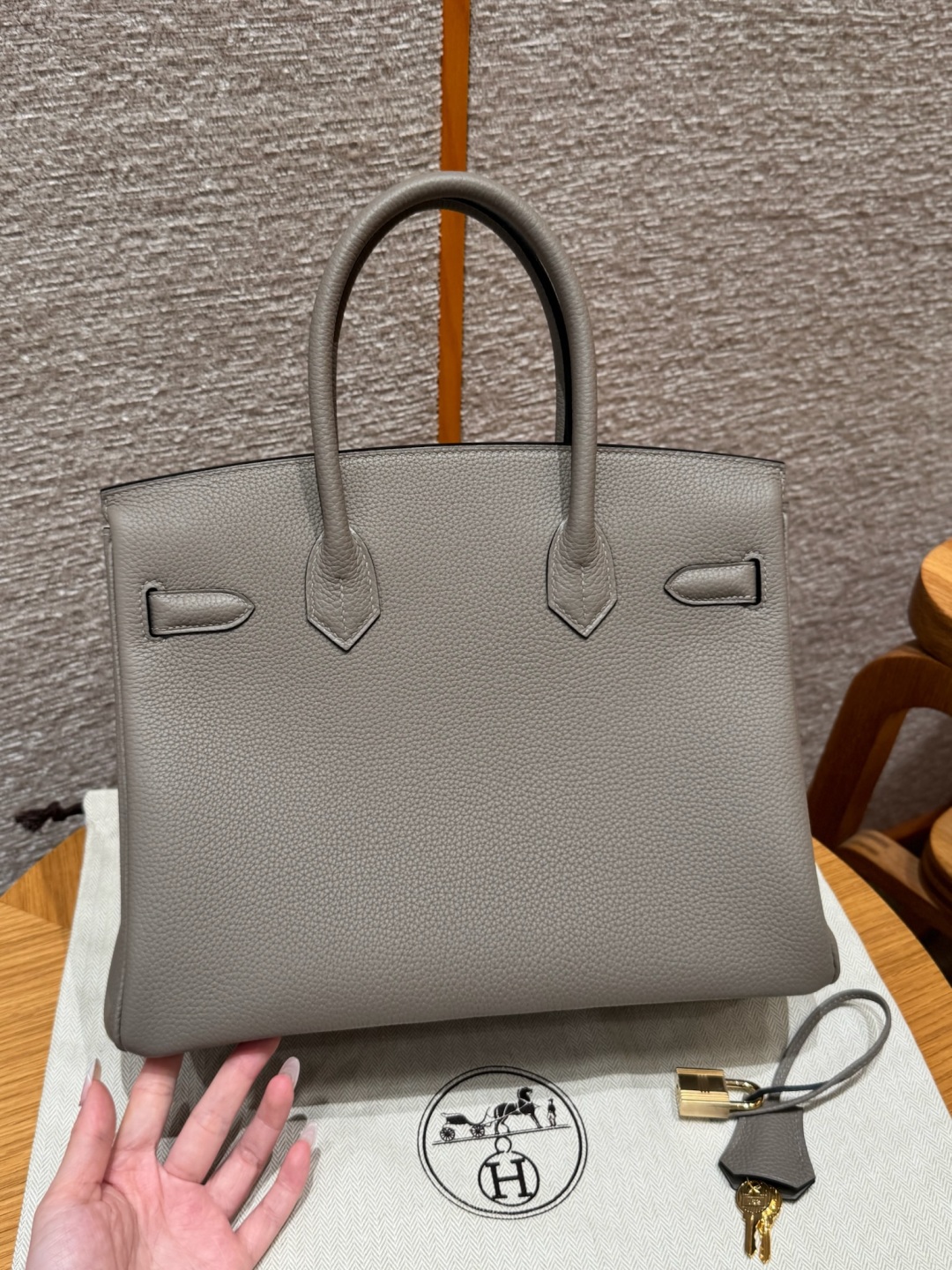 Hermès Birkin 30 Girs Asphalte Togo