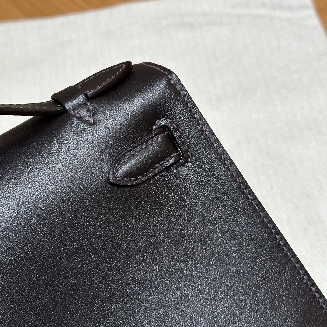 Hermès  Kelly Pochette 1 Ebene Swift