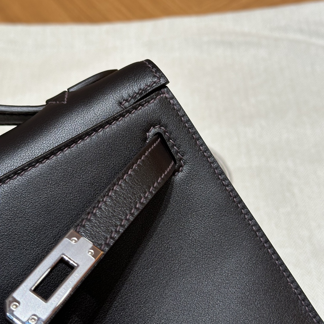 Hermès  Kelly Pochette 1 Ebene Swift