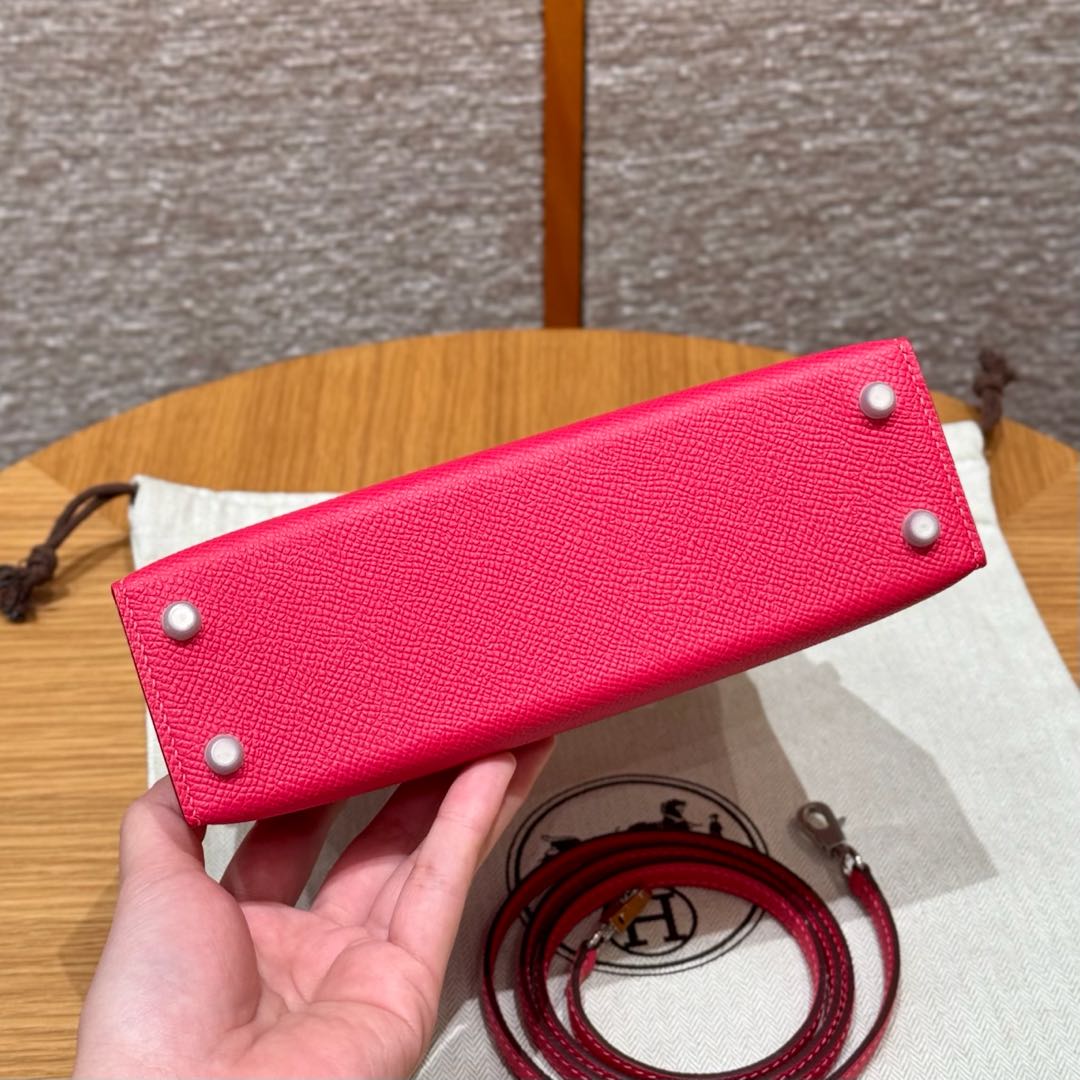 Hermès  Mini Kelly2 Size19 Rose extreme epsom