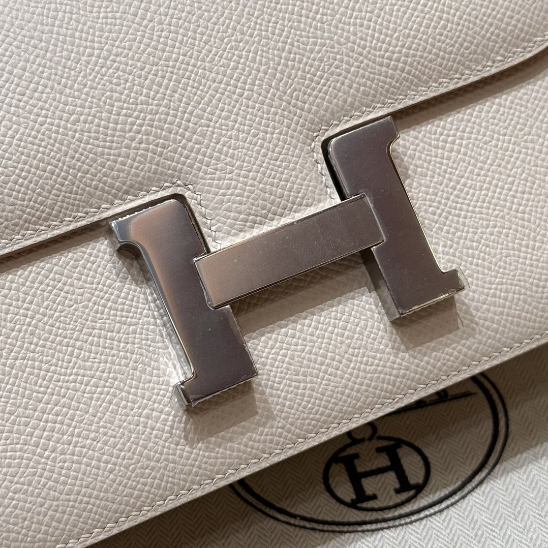 Hermès Constance 19 Craie Epsom Mirror