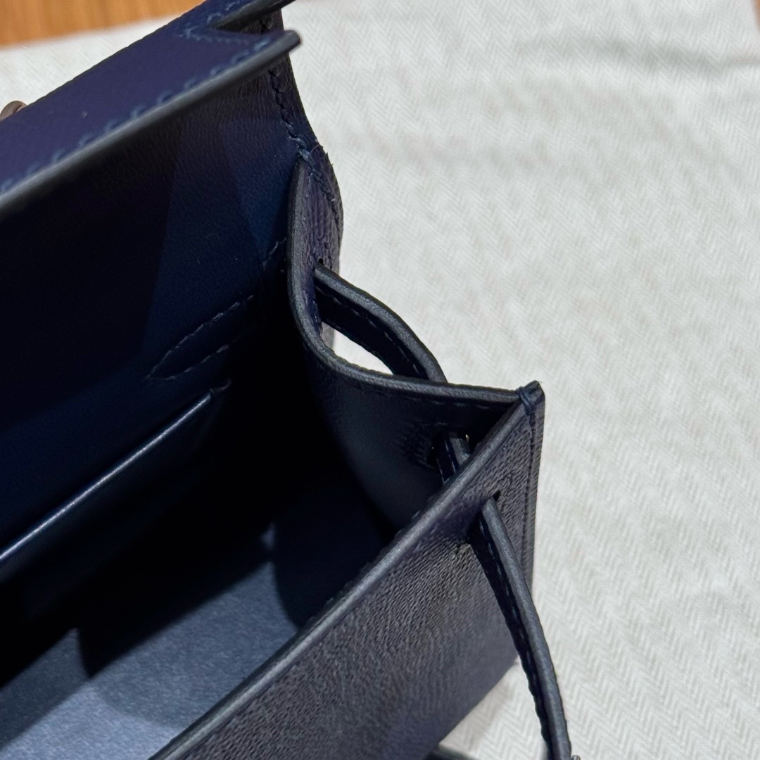 Hermès  Mini Kelly2 Size19 Blue saphir epsom