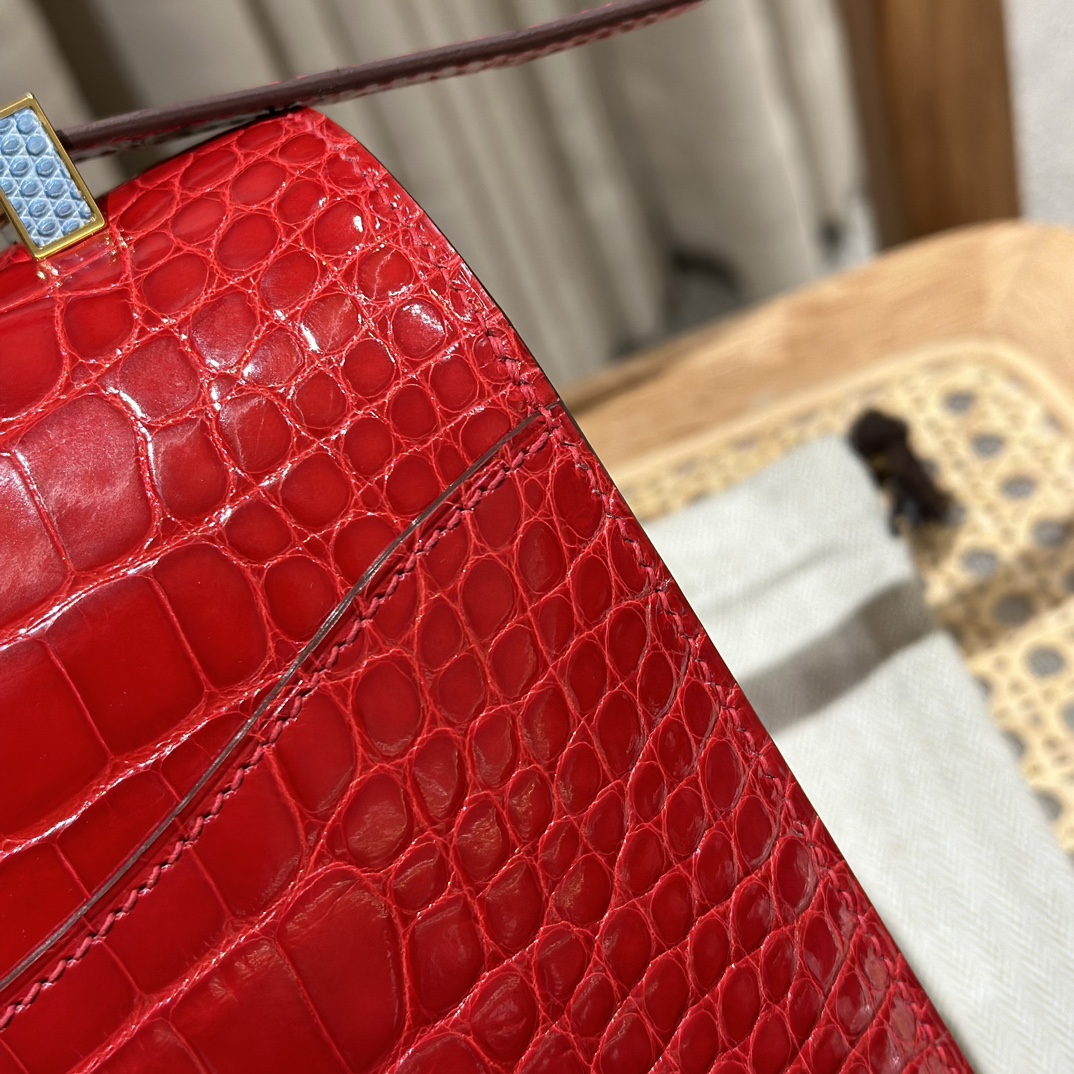 Hermès Constance 24  Braise Lisse Alligator🐊 imported