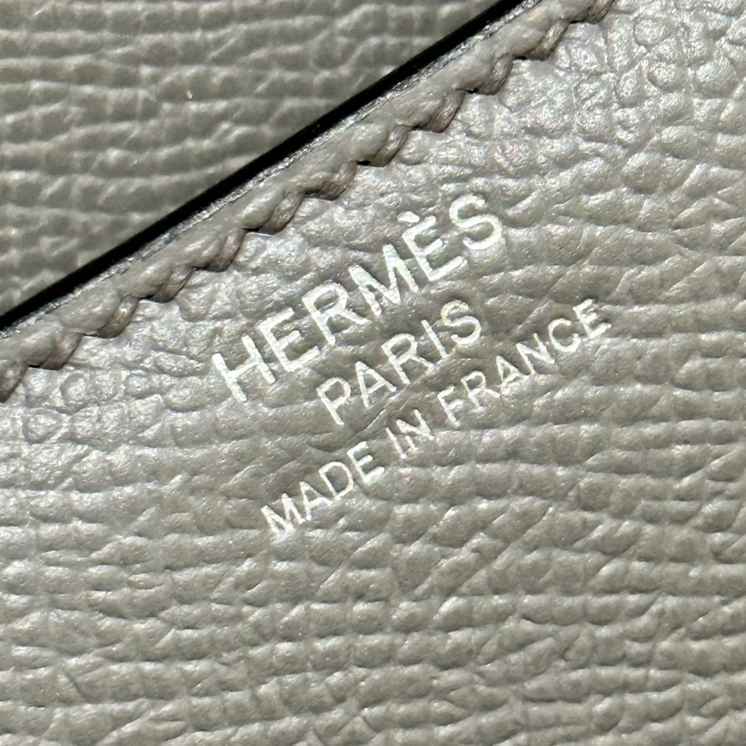 Hermès Constance 19  Etain Epsom