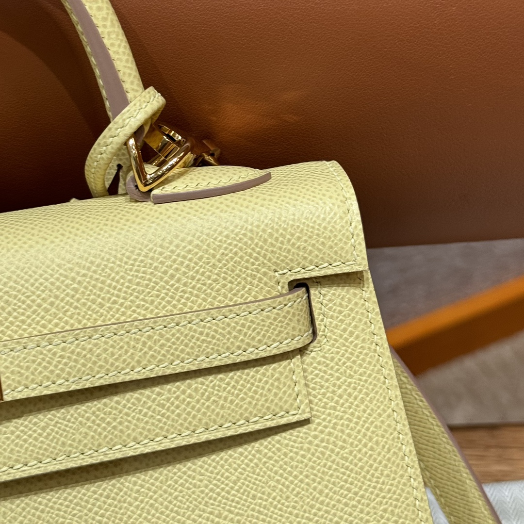 Hermès  Kelly 25 Jaune Poussin eposm