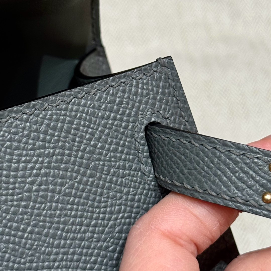 Hermès  Mini Kelly2 Size19 Vert Amanda  epsom