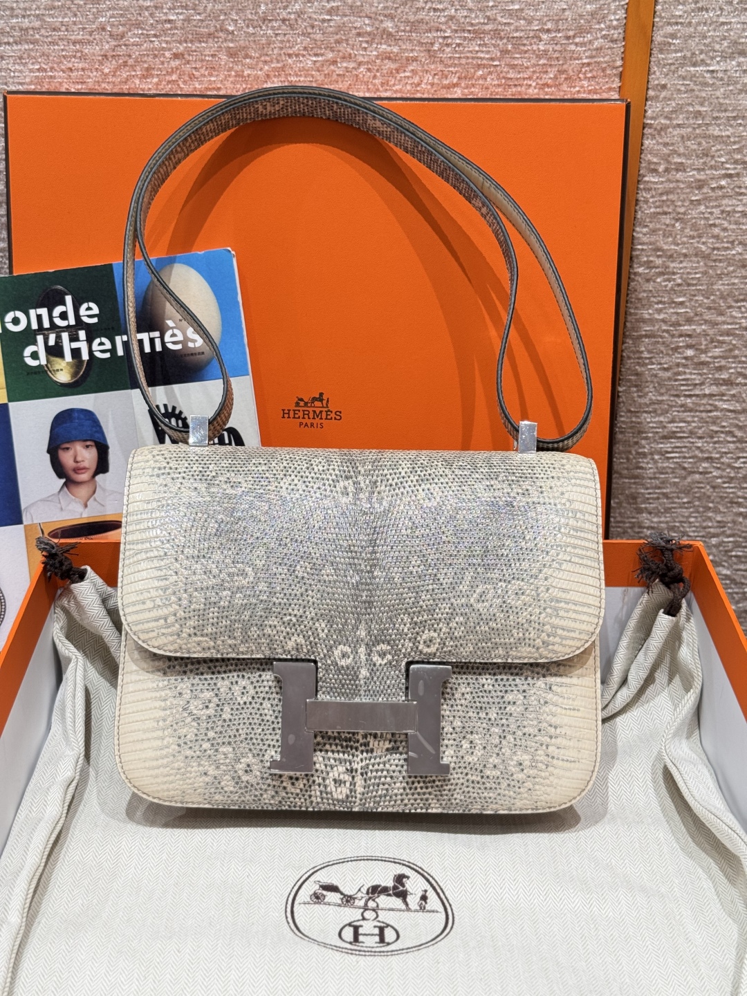 Hermès Constance 24 Ombre Lizard imported
