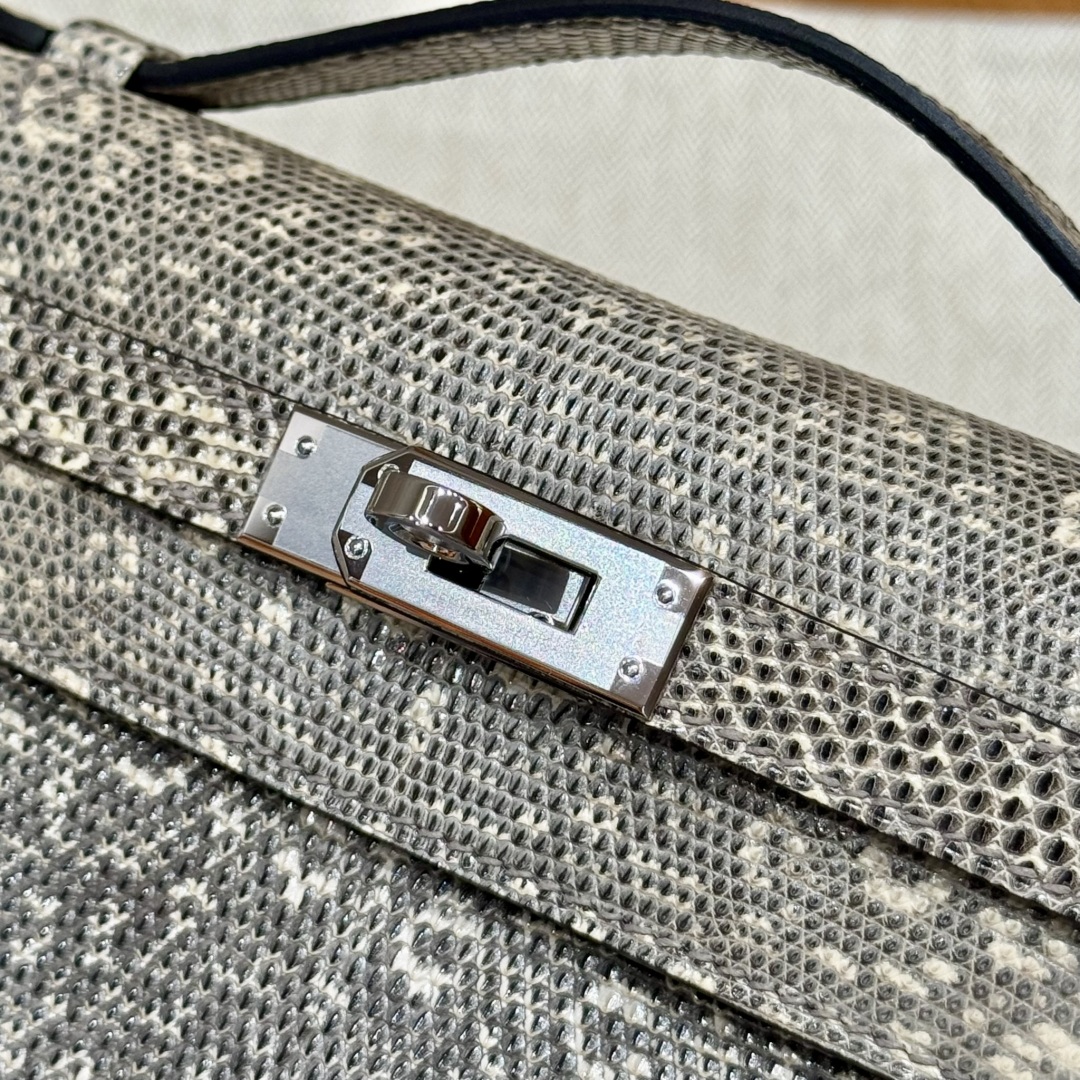 Hermès  Kelly Pochette 1 Ombre Lizard imported