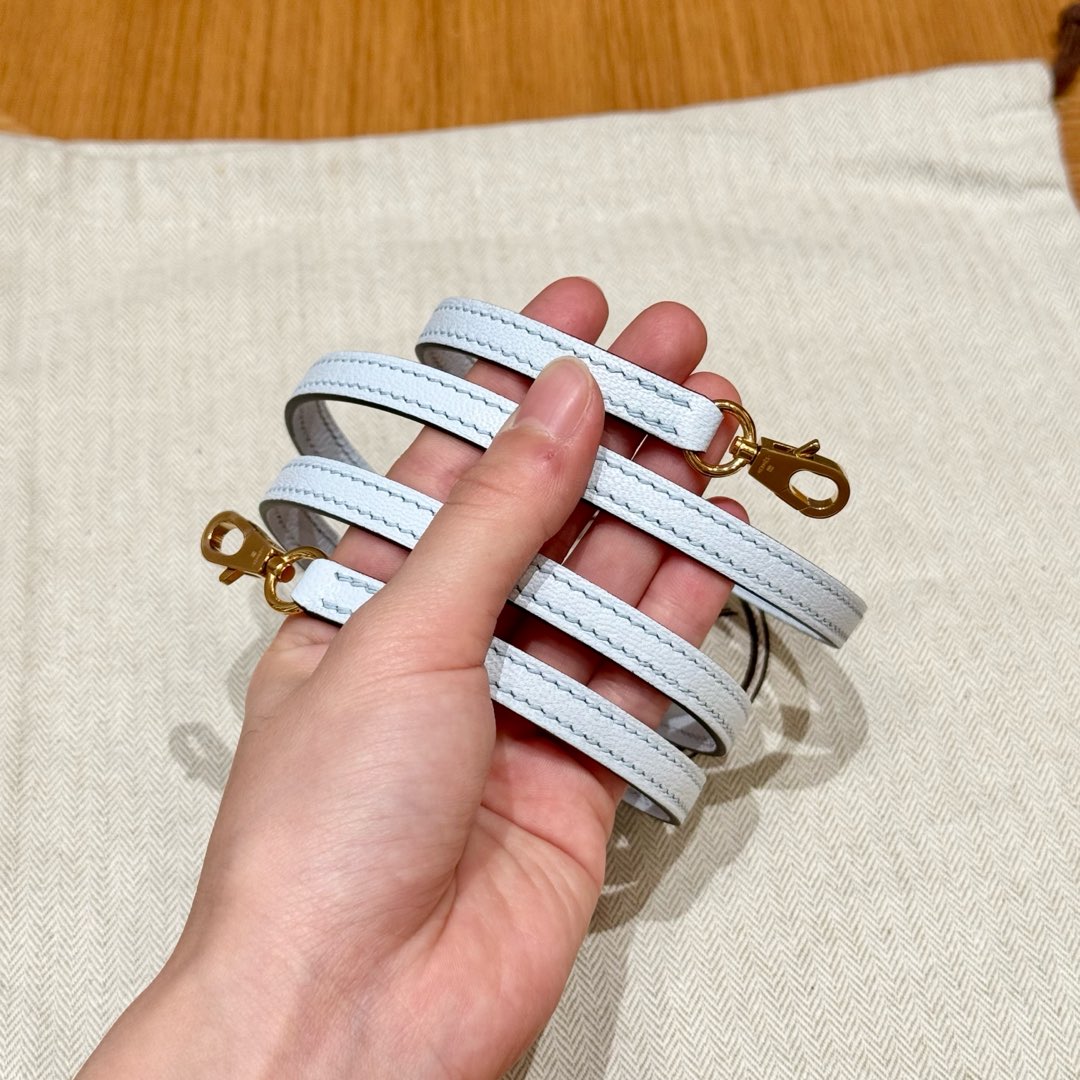 Hermès  Mini Kelly2 Size19 Blue Brume chèvre