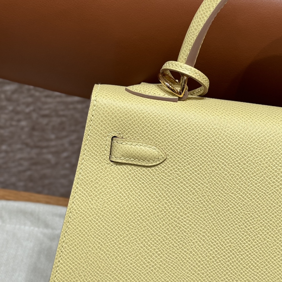 Hermès  Kelly 25 Jaune Poussin eposm