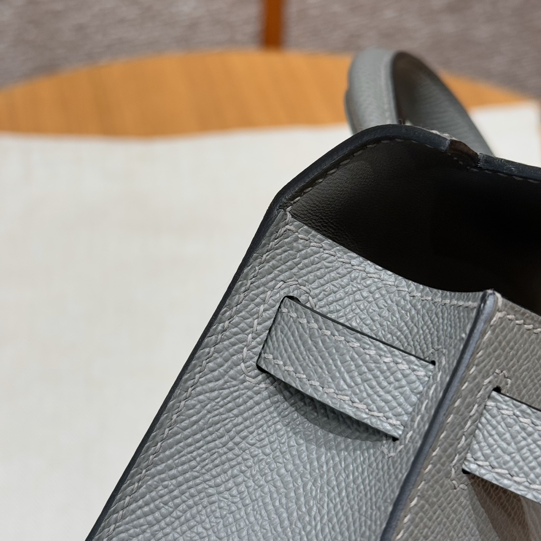 Hermès  Mini Kelly2 Size19 Gris Mayer Epsom