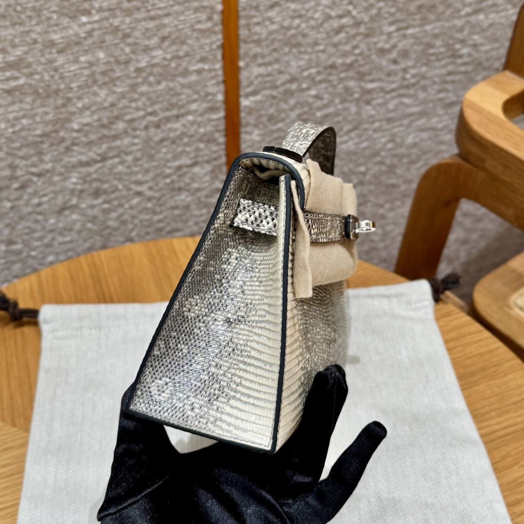 Hermès  Kelly Pochette 1 Ombre Lizard imported