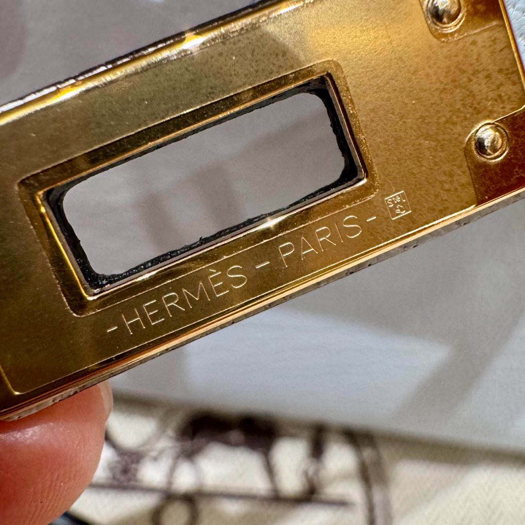 Hermès  Mini Kelly2 Size19 Blue Brume chèvre