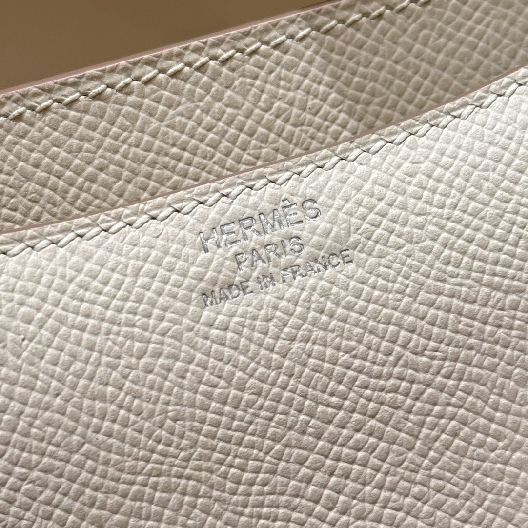 Hermès Constance 19 Craie Epsom Mirror